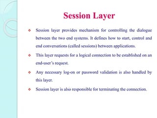 Presentation on osi layer | PPTX