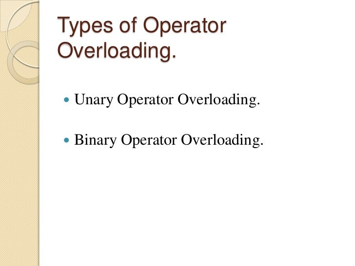 Presentation on overloading image.