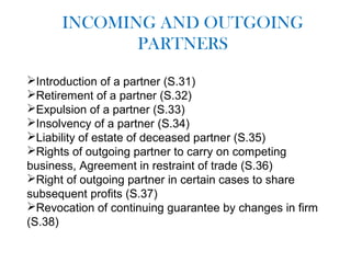 Partner Requires Presentation on partnership act, 1932 | PPT