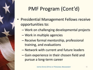Pmf Program Presentation On Pathways | PDF