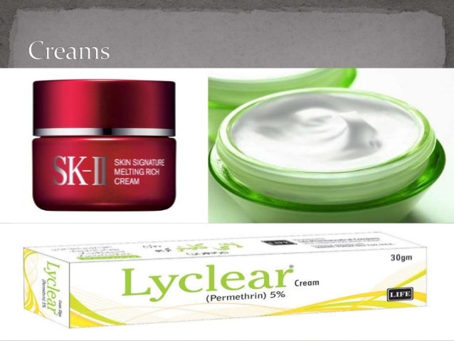 presentation on pharmaceutical cream