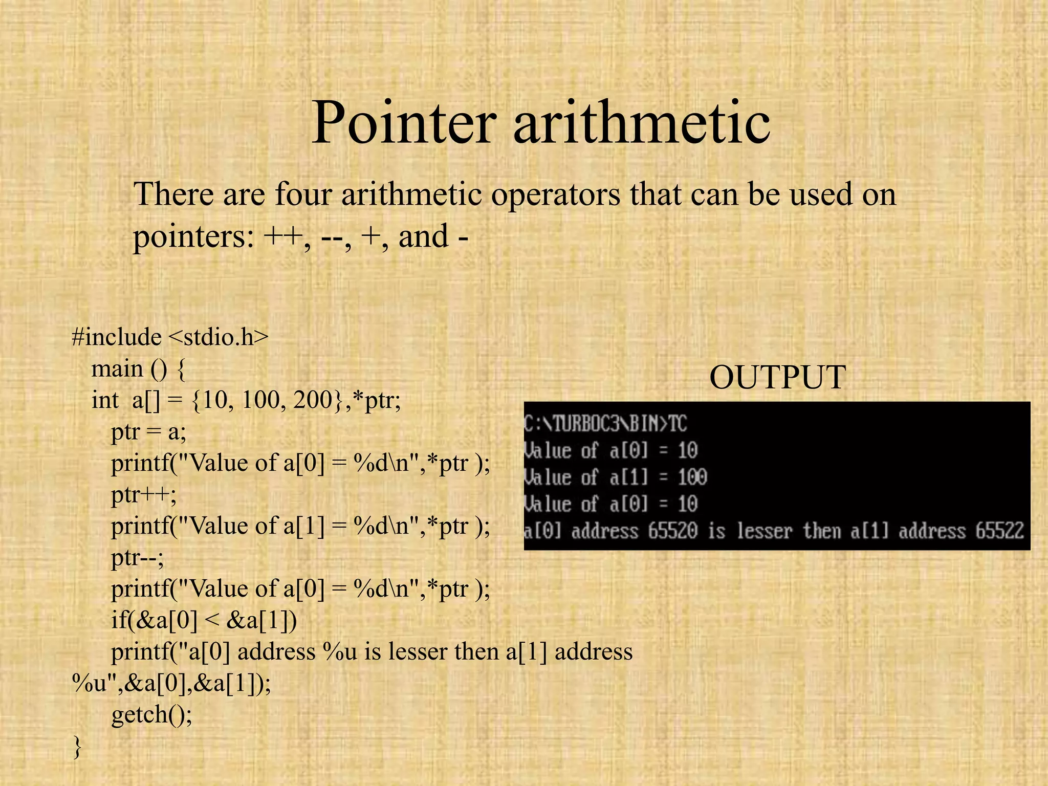 Presentation on pointers | PPT