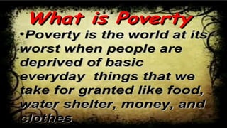 Presentation on poverty