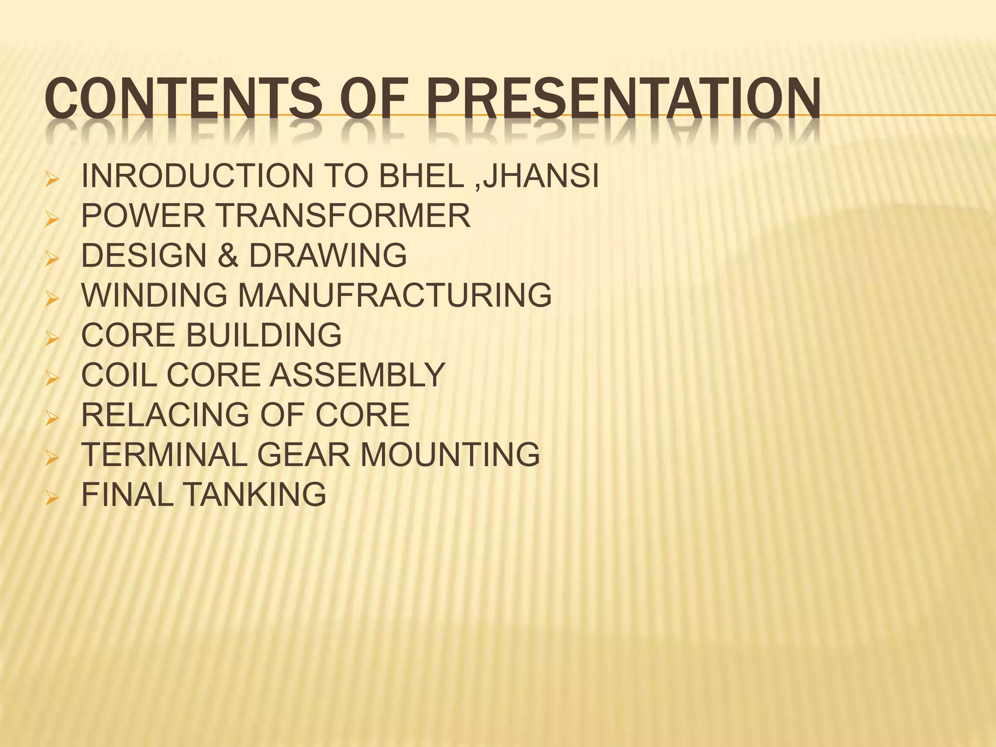 Presentation on Power Transformer | PPTX