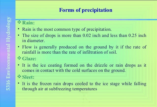 precipitation form of precipitation