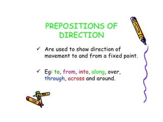 Presentation on prepositions
