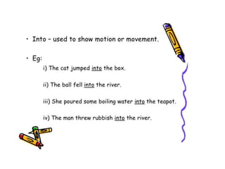 Presentation on prepositions