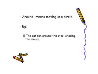 Presentation on prepositions