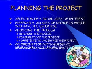 Presentation on project preperation | PPT