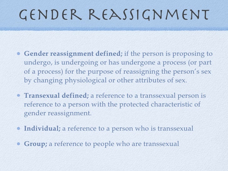 Gender reassignment meaning image