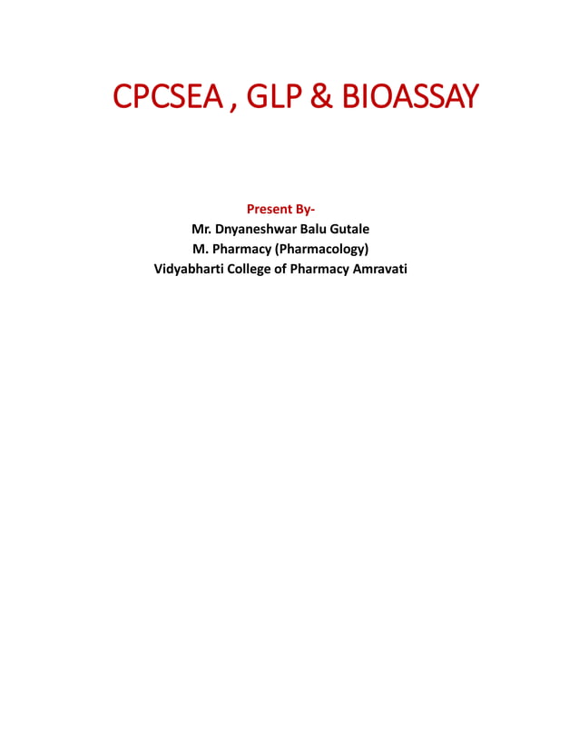 CPCSEA Guidelines ,GLP & Bioassay.pdf