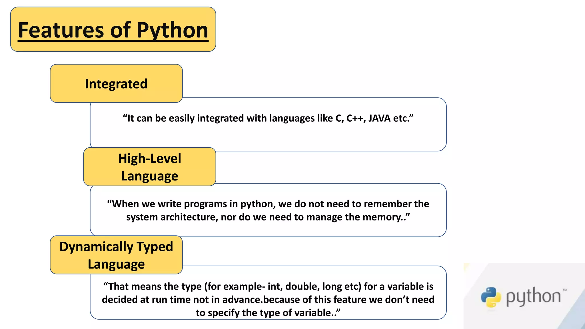 Presentation on python | PPTX
