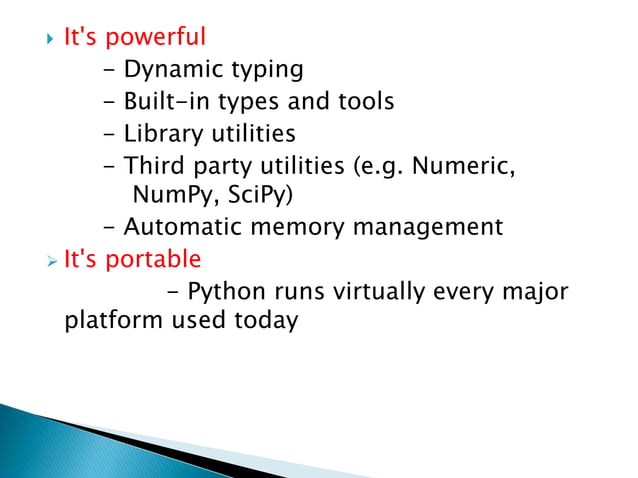 Presentation on python | PPT