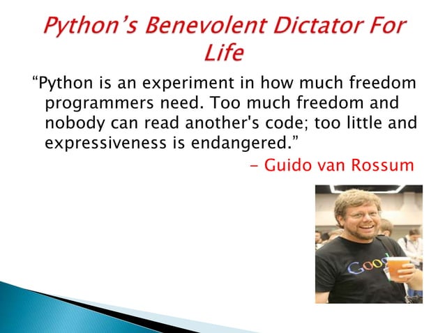 Presentation on python | PPT