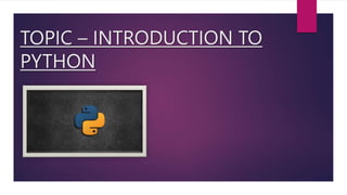 PRESENTATION ON PYTHON.pptx