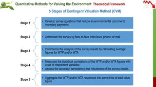 Quantitative Environmental Model Presentation on quantitative methods for valuaing the environment farah ...