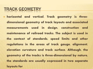 Presentation on railway construction and maintenance | PPTX