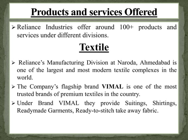 presentation-on-reliance-industries-ppt