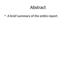 Presentation on report writing and its types | PPTX