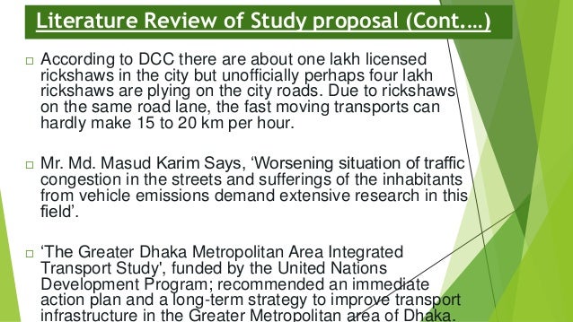 Research proposal traffic 08 image