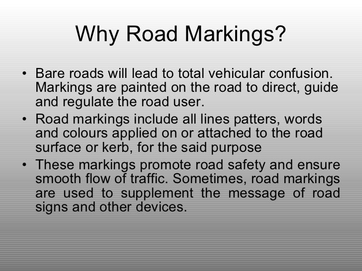 Road Markings in India
