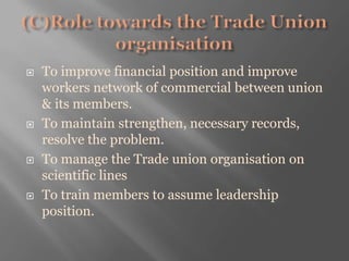 Presentation On Roles Of Trade Union