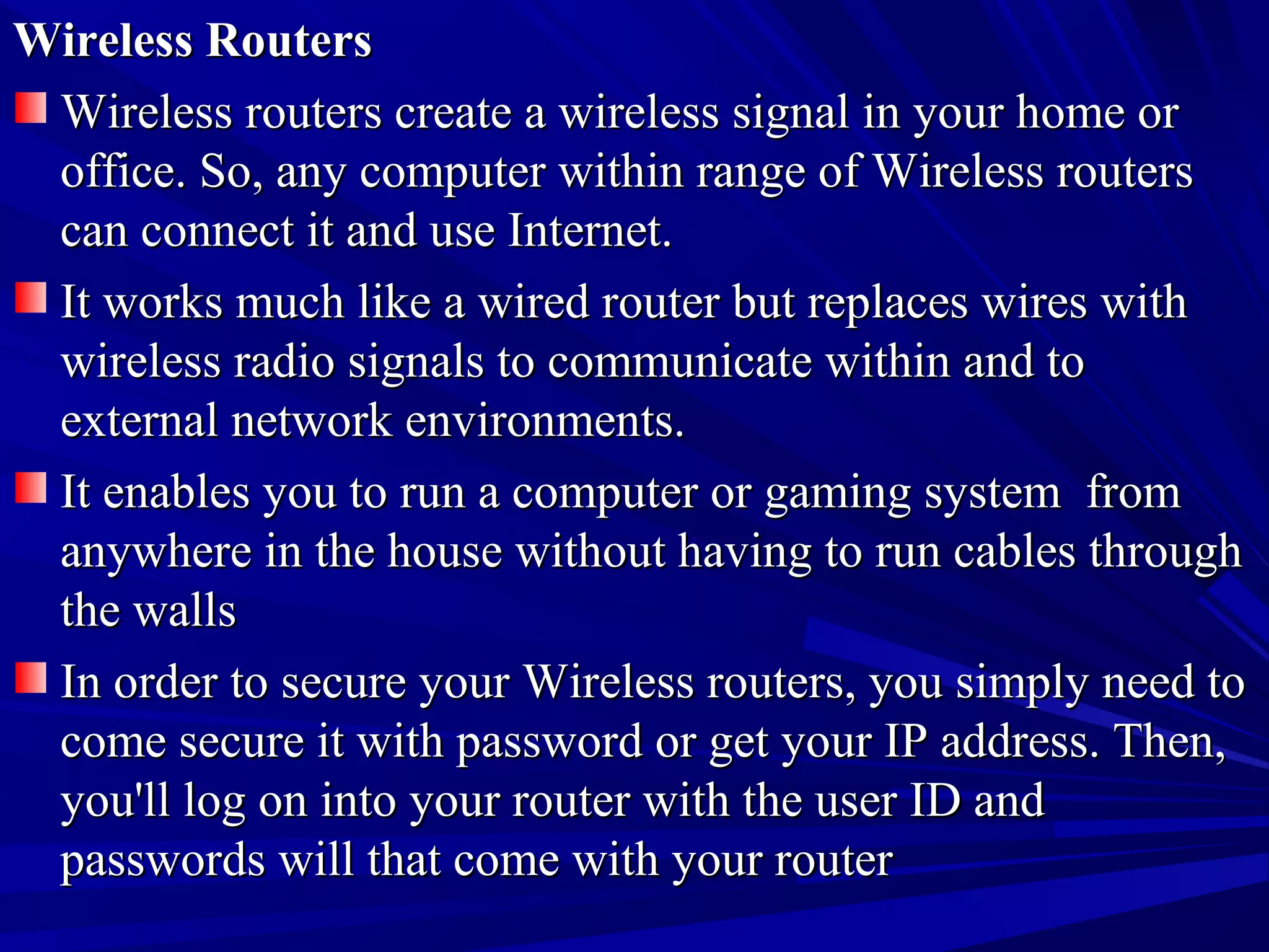 Presentation on router | PPT