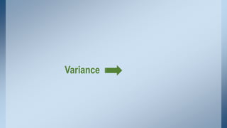 Variance
 
