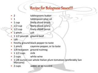  2 tablespoons butter
 1 tablespoon olive oil
 1 cup finely diced onion
 1/2 cup finely diced celery
 1/2 cup finely diced carrot
 1 pinch salt
 1 1/2 pounds ground beef
 salt
 freshly ground black pepper to taste
 1 pinch cayenne pepper, or to taste
 1/8 teaspoon ground nutmeg
 1 1/2 cups milk
 2 cups white wine
 1 (28 ounce) can whole Italian plum tomatoes (preferably San
Marzano)
 2 cups water, or as needed
 