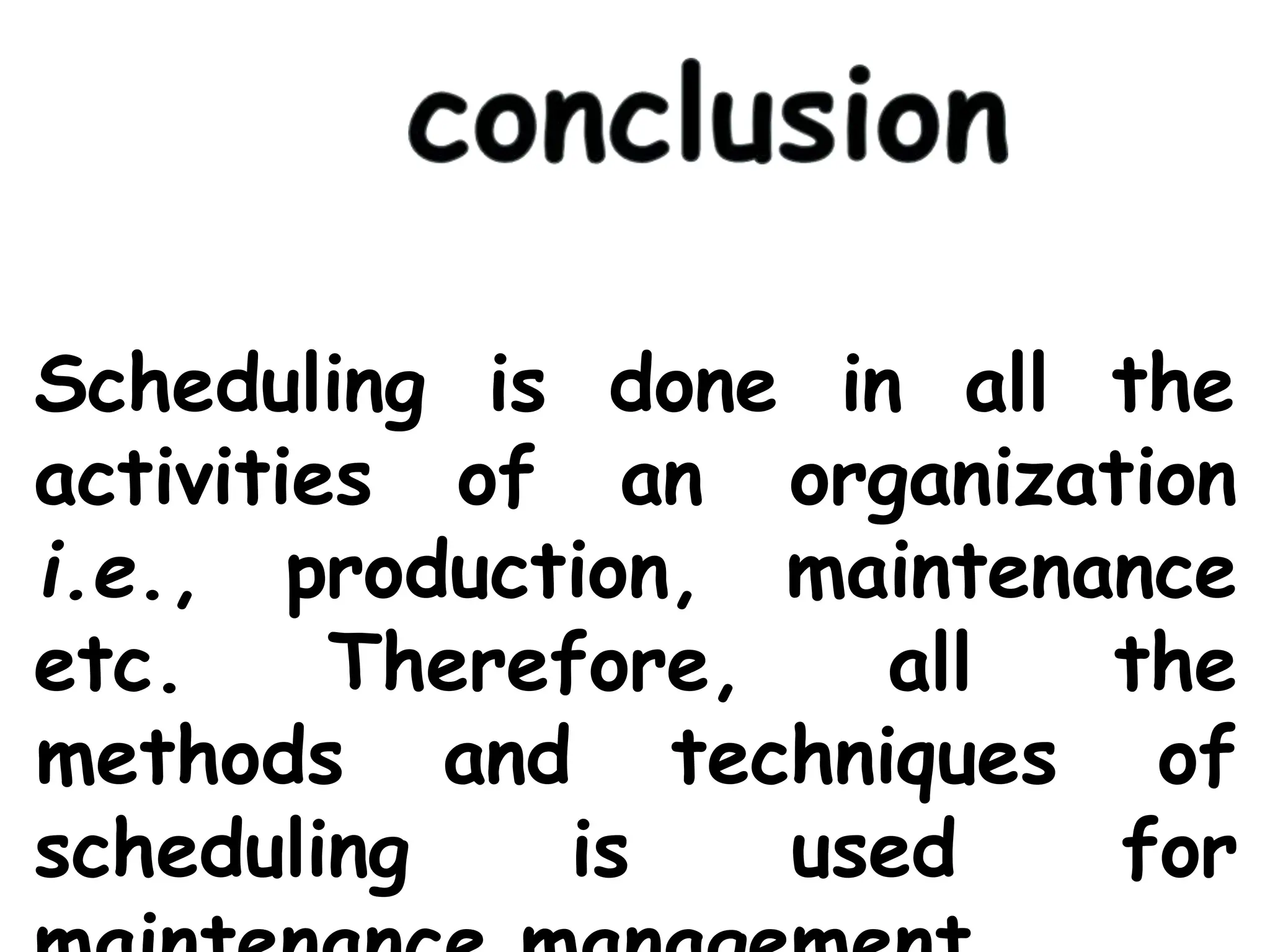 scheduling in operations Management PPT O and M | PPTX