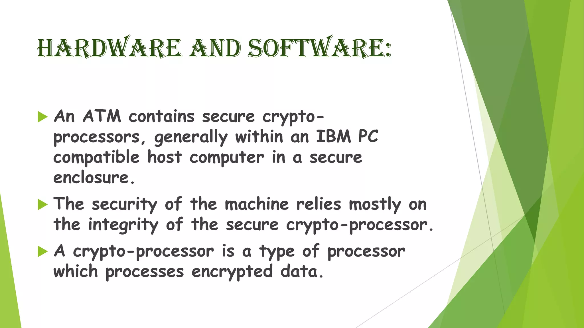 Presentation on security feature of atm (2) | PPTX
