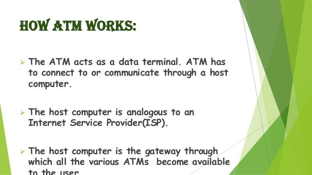 presentation on security feature of atm 2 atm works