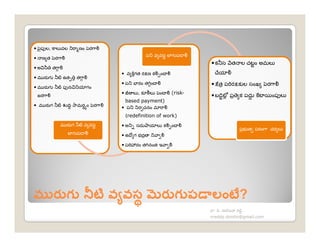 •
                                   º
•
                                                •к                 Ê
•
            •             к
•
            •                                   •          к           х
•
            •        к                 (risk-
    я                                           •º          к Úు
              based payment)
•       ి   •        Ê
                redefinition of work)

            •        Úు        к
                                                                           Ê
        º   •        Ú

            •




                                                     ి         ి
                                                nreddy.donthi@gmail.com
 
