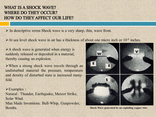 Shockwave Introduction Presentation on shock waves | PPTX