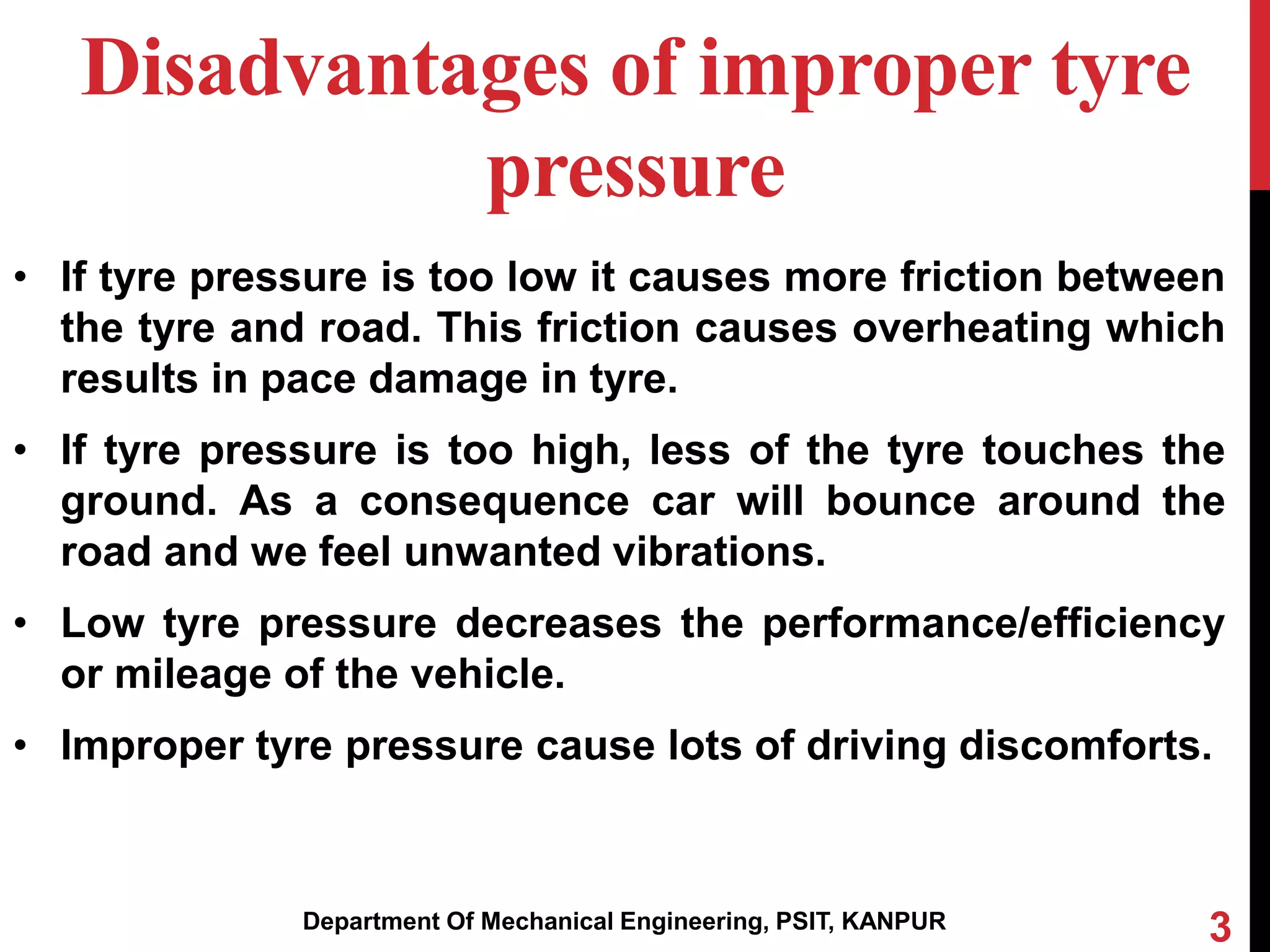 Presentation on Selfinflating Tyres PPT