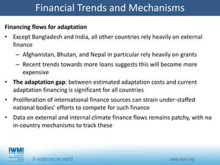 South Asia Water Initiative (SAWI) - Economic and Institutional Landscapes