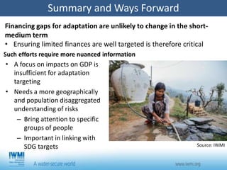 South Asia Water Initiative (SAWI) - Economic and Institutional Landscapes