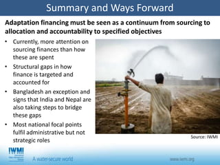 South Asia Water Initiative (SAWI) - Economic and Institutional Landscapes