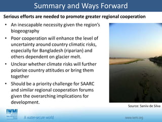 South Asia Water Initiative (SAWI) - Economic and Institutional Landscapes