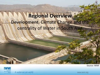 South Asia Water Initiative (SAWI) - Economic and Institutional Landscapes