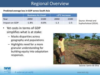 South Asia Water Initiative (SAWI) - Economic and Institutional Landscapes