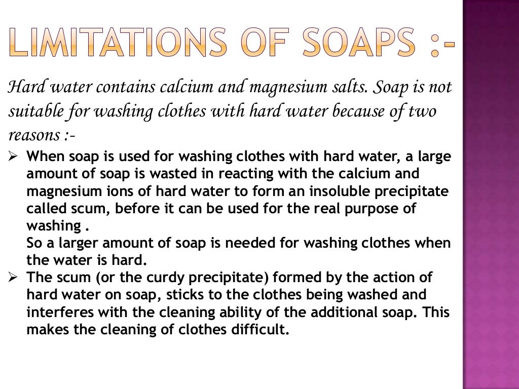 Presentation on soaps and detergents