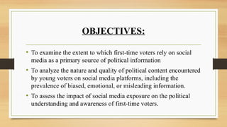 Presentation on Social Media and Political Influence among youths.pptx