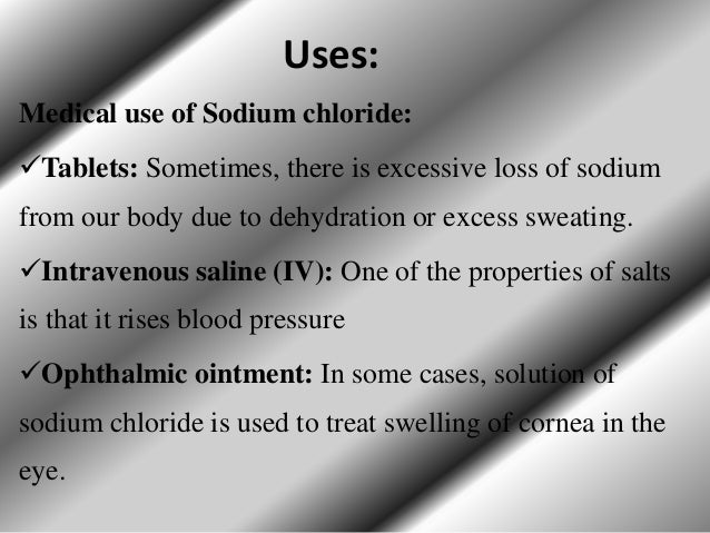 Presentation on sodium salt & potassium salt Presentation on sodium salt & potassium salt