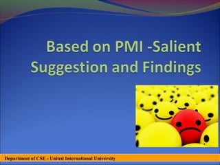 Department of CSE - United International University
 