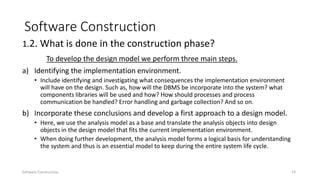 Presentation on software construction | PPTX