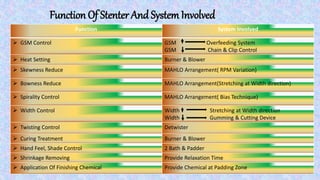 Presentation on stenter machine | PPTX