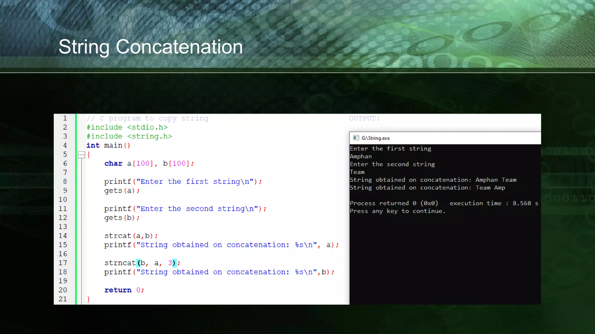 String Concatenation
 