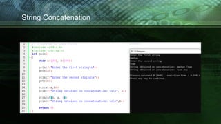 String Concatenation
 
