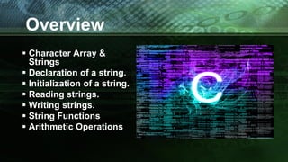 Character Array and String | PPT